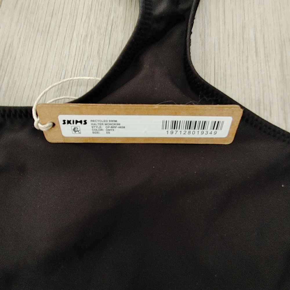 SKIMS Recycled Swim Halter Monokini Swimsuit - NEW - Picture 8 of 15